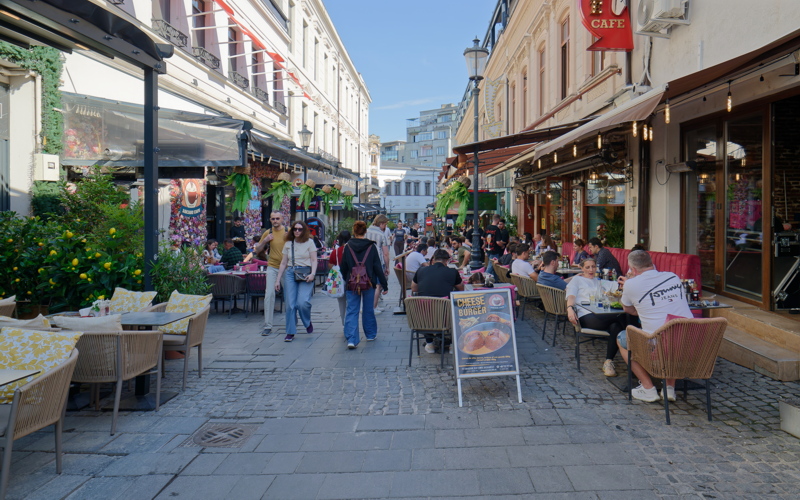 23 - The vibrant Lipscani District, also known as the Old Town, in Bucharest, Romania